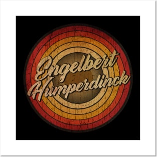 arjunthemaniac,circle retro faded Engelbert Humperdinck Posters and Art